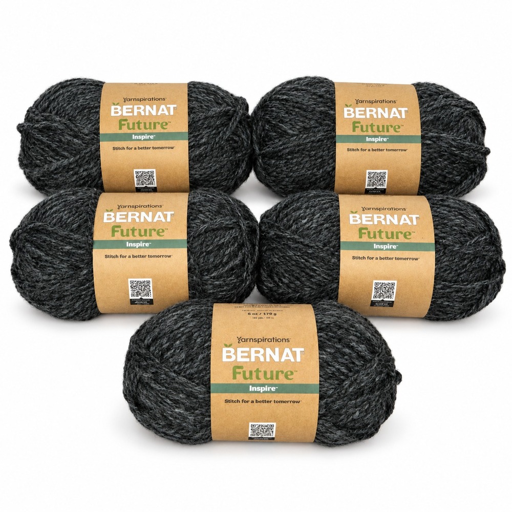Bernat Future Inspire Night Owl 52009 Super Bulky Yarn 108 Yds Each Lot of 5